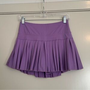 Gold Hinge Pleated Tennis Skirt